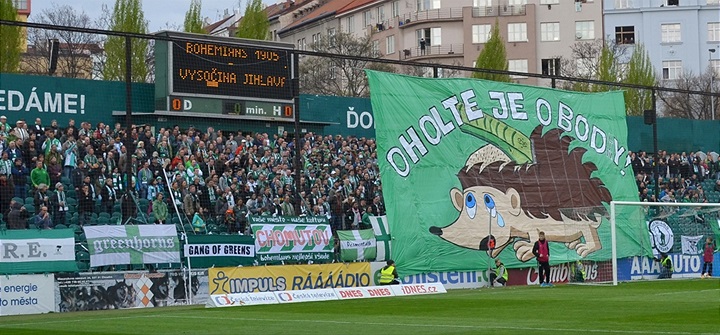 Dění na tribunách: Bohemians - Jihlava