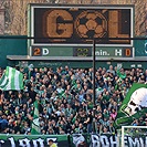 Bohemians - Plzeň 5:2, dění na tribunách