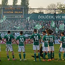 Dění na tribunách Bohemians - Jihlava 1:1