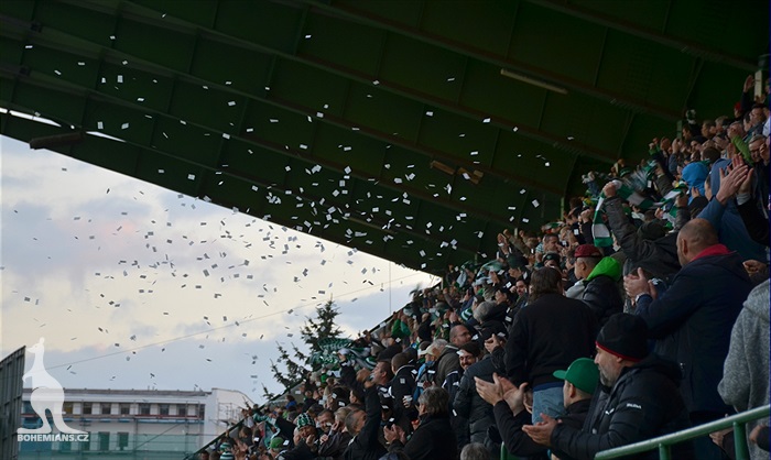 Dění na tribunách: Bohemians - Liberec