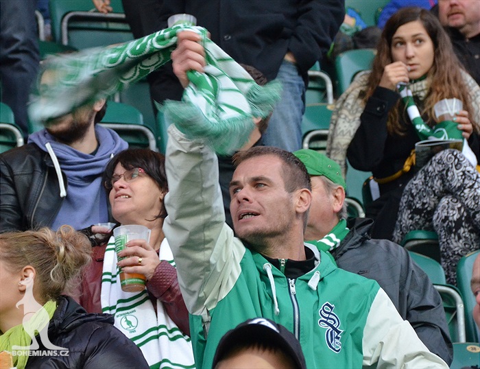 Dění na tribunách: Bohemians - Liberec
