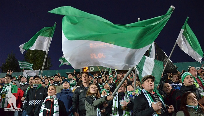 Dění na tribunách: Bohemians - Liberec