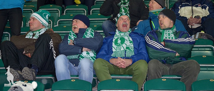 Dění na tribunách: Bohemians - Dukla