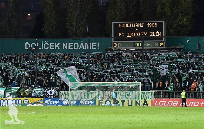 Bohemians - Zlín 3:2 (0:2)