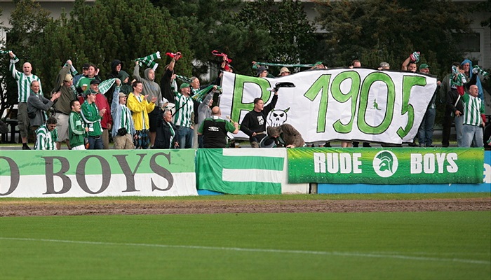 Fanoušci Bohemky v Norimberku.