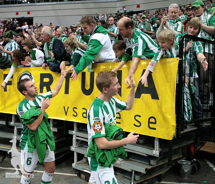 Fanoušci děkují za postup