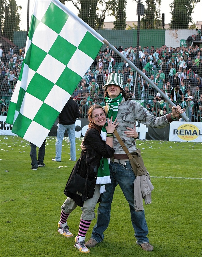 Fanoušci po zápase měli co slavit