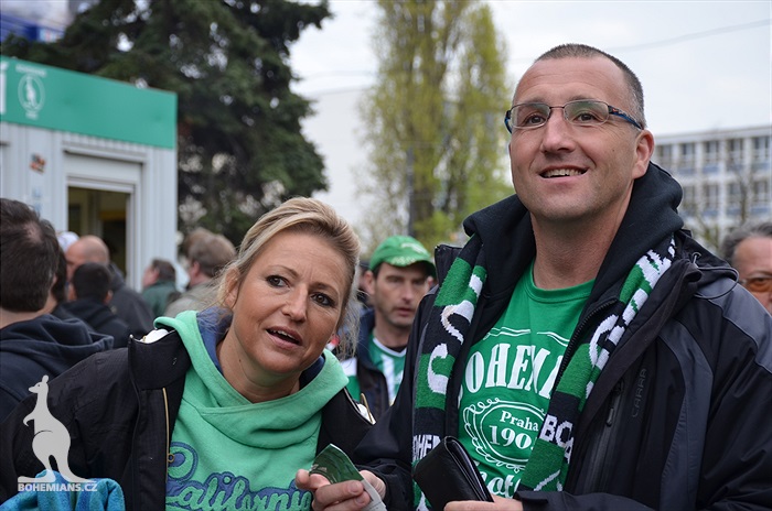 Dění na tribunách: Bohemians - Jihlava