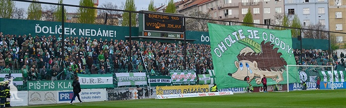 Dění na tribunách: Bohemians - Jihlava