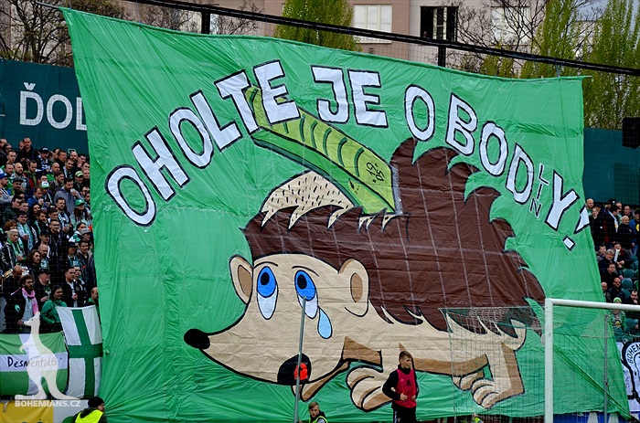 Dění na tribunách: Bohemians - Jihlava