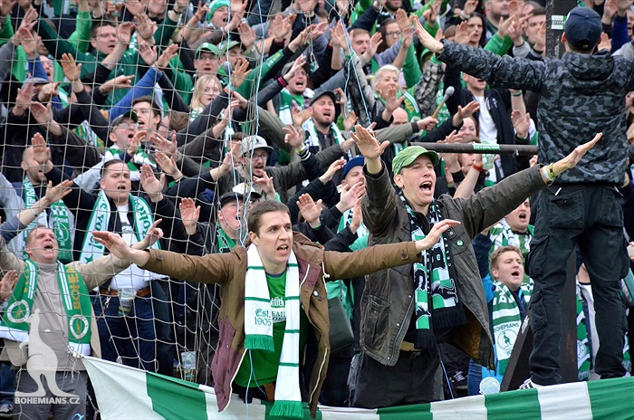 Dění na tribunách: Bohemians - Jihlava