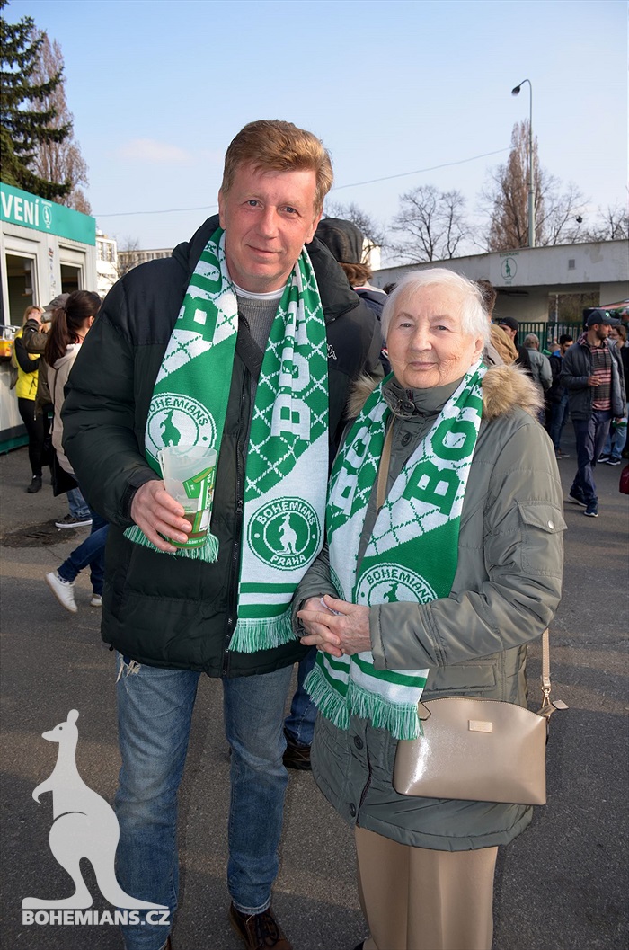 Bohemians - Plzeň 5:2, dění na tribunách