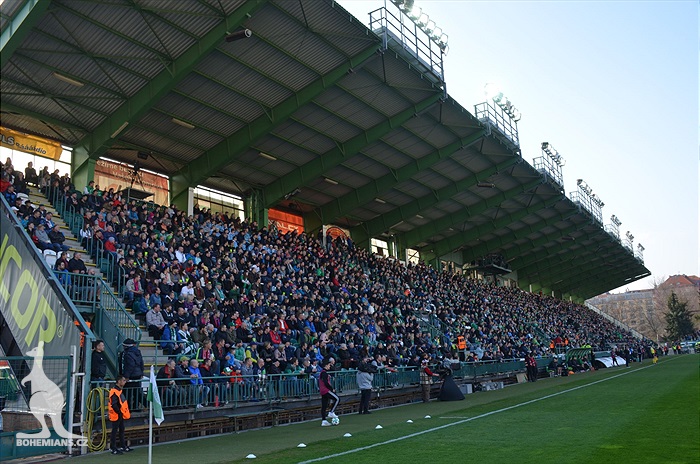 Bohemians - Plzeň 5:2, dění na tribunách