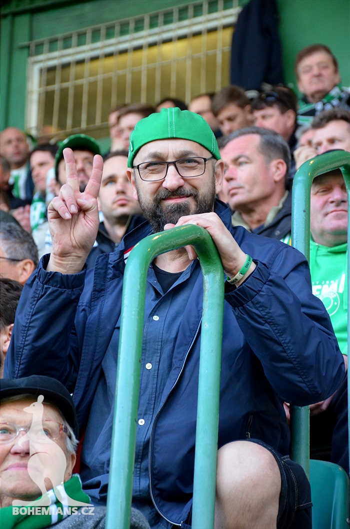Bohemians - Plzeň 5:2, dění na tribunách