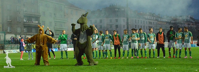 Bohemians - Plzeň 5:2, dění na tribunách