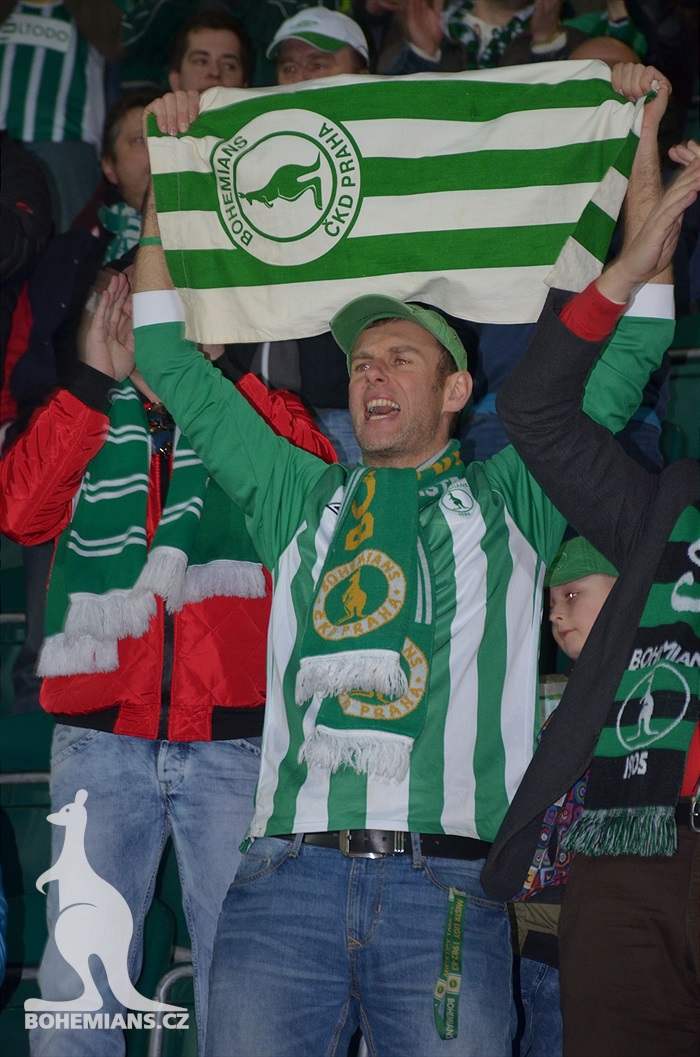 Bohemians - Plzeň 5:2, dění na tribunách
