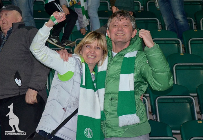 Bohemians - Plzeň 5:2, dění na tribunách