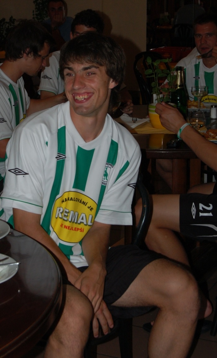 Jan Morávek se usmíval nejen při oslavách.