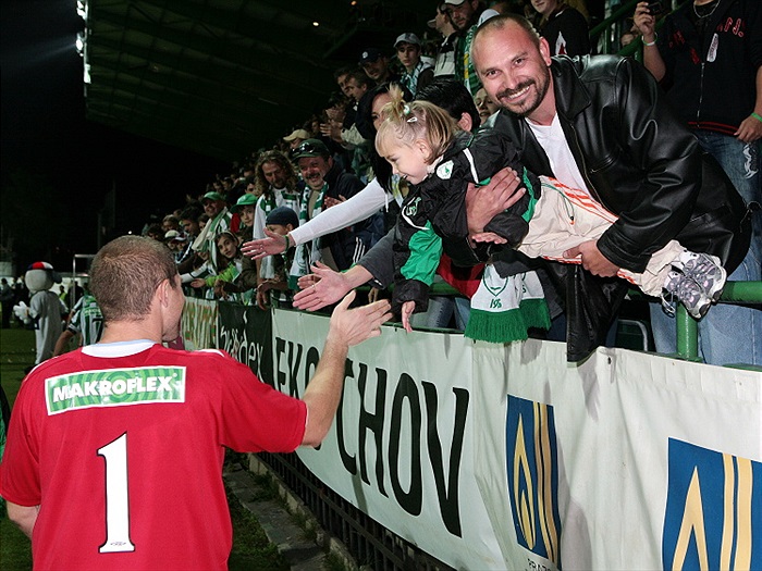 Děkovačka po utkání.