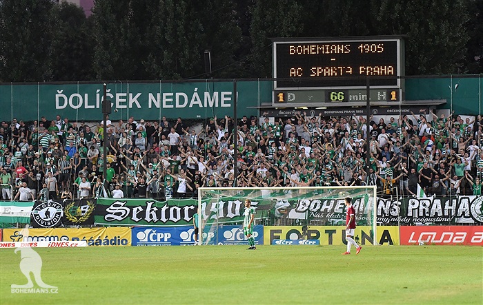 Bohemians - Sparta 1:1 (1:0)