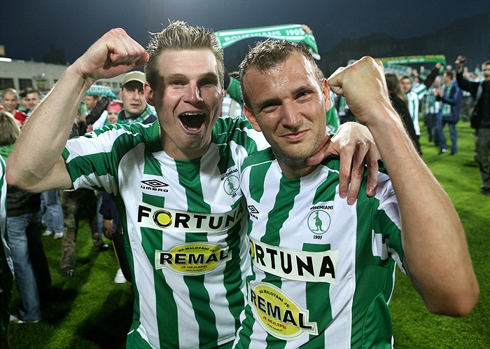 Míla Strnad a Ferenc Róth slaví postup.