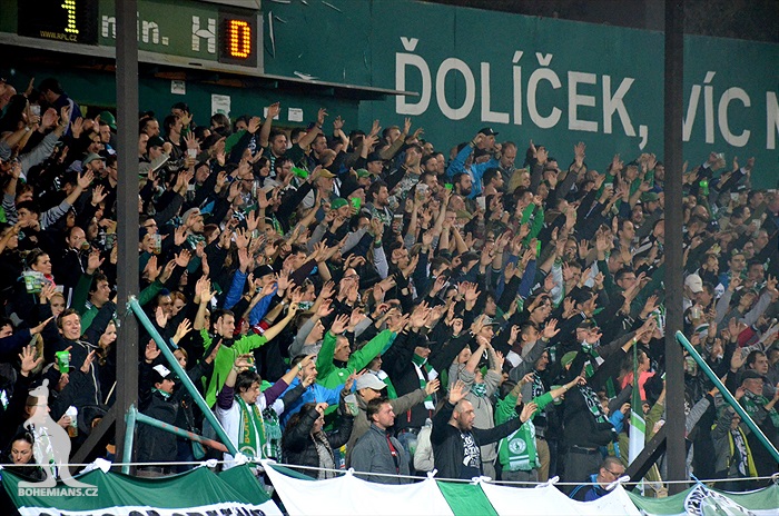 Dění na tribunách: Bohemians - Baník Ostrava
