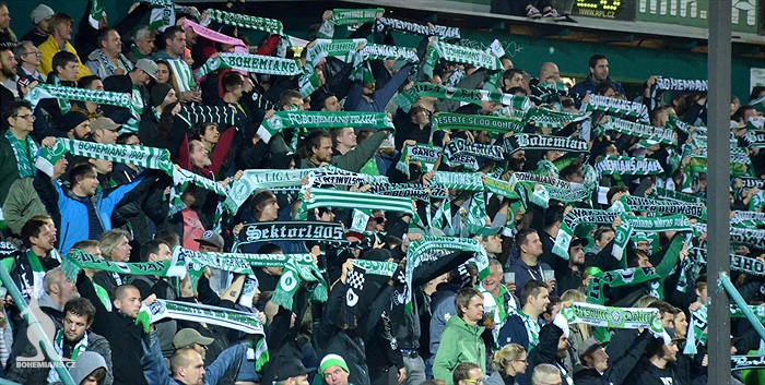 Dění na tribunách: Bohemians - Baník Ostrava