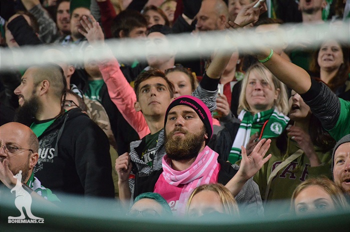 Dění na tribunách: Bohemians - Baník Ostrava
