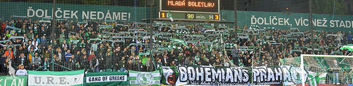 DĚNÍ NA TRIBUNÁCH: Bohemians - Boleslav