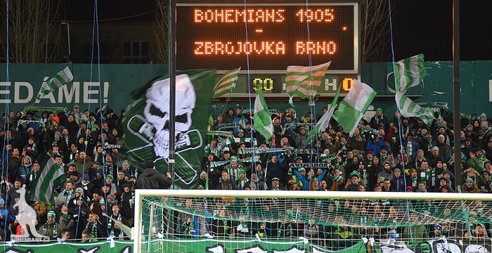 Dění na tribunách: Bohemians - Zbrojovka
