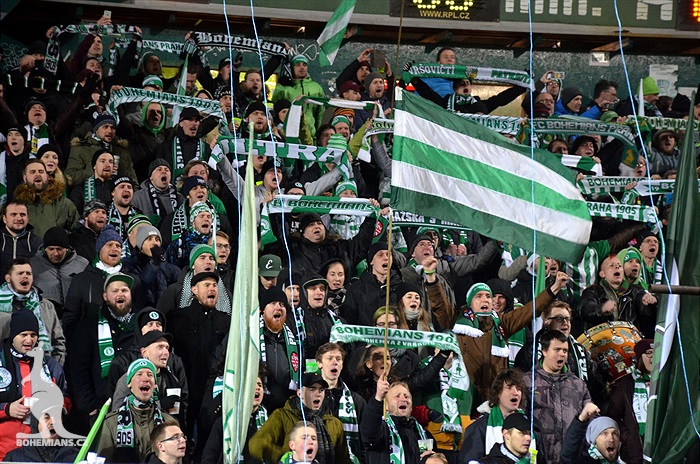 Dění na tribunách: Bohemians - Zbrojovka