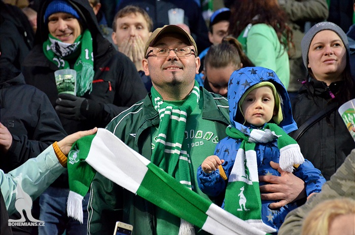 Dění na tribunách: Bohemians - Dukla