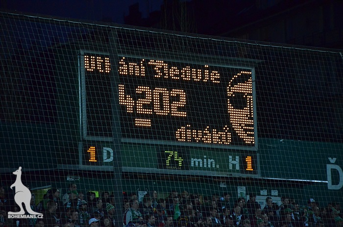 Dění na tribunách: Bohemians - Dukla