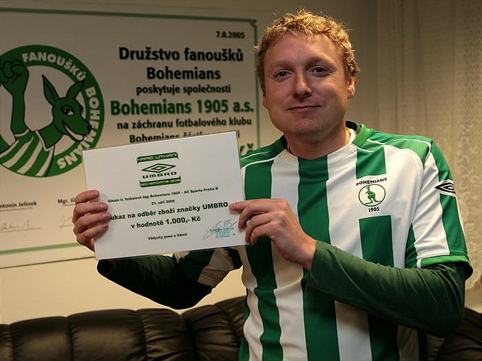 UMBRO hráč utkání - cena pro fanouška.