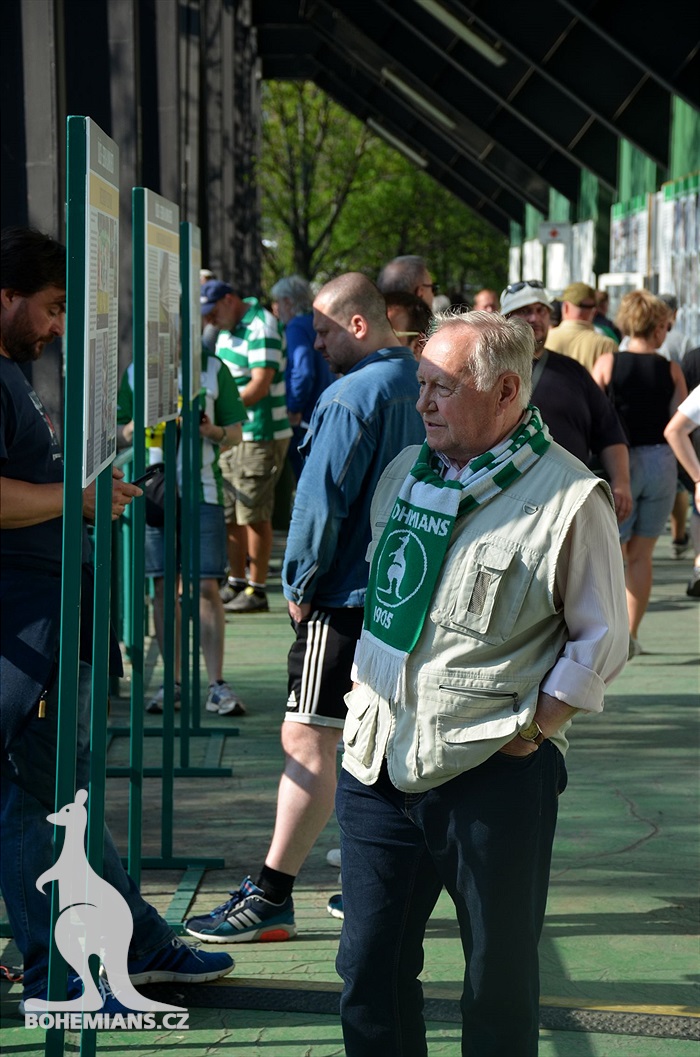 Dění na tribunách Bohemians - Jihlava 1:1