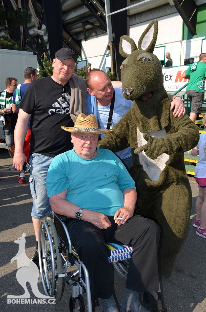 Dění na tribunách Bohemians - Jihlava 1:1