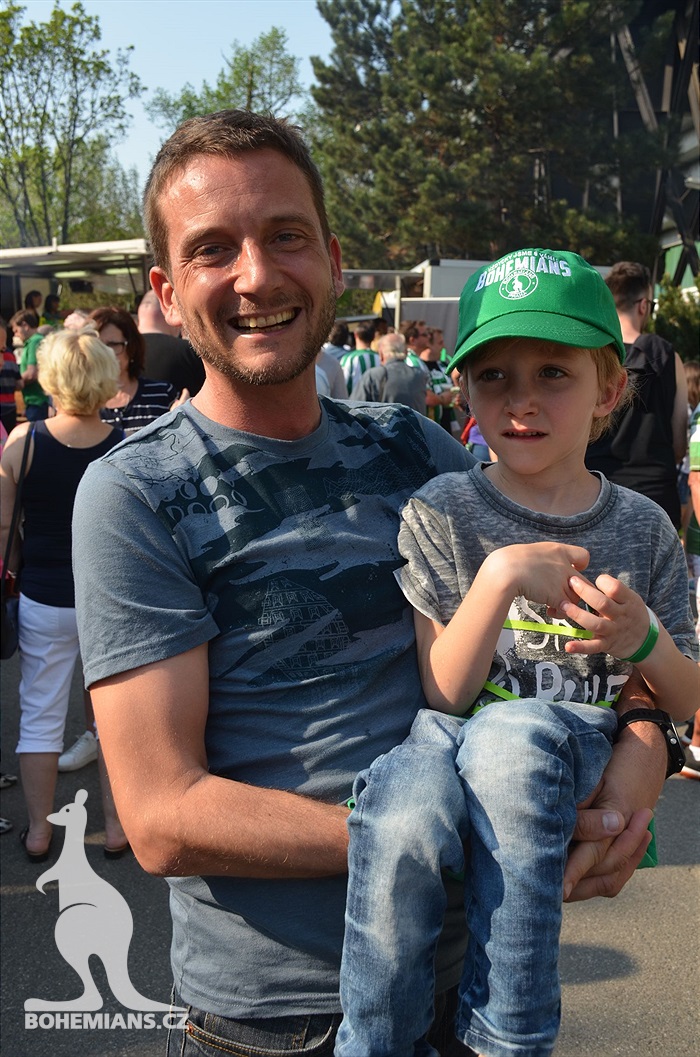 Dění na tribunách Bohemians - Jihlava 1:1