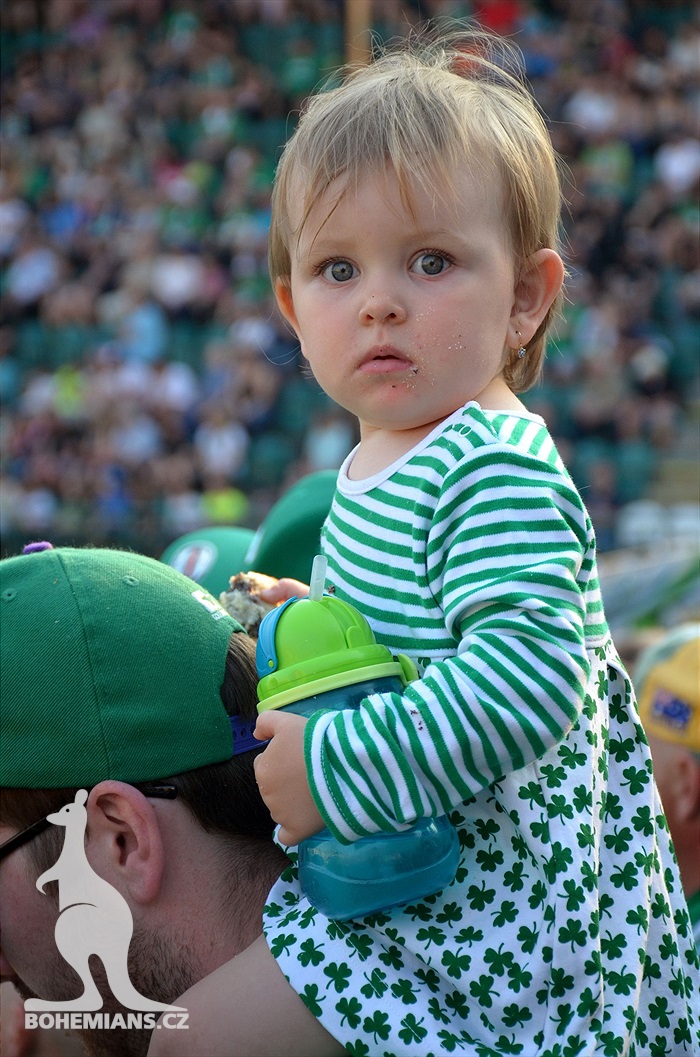 Dění na tribunách Bohemians - Jihlava 1:1