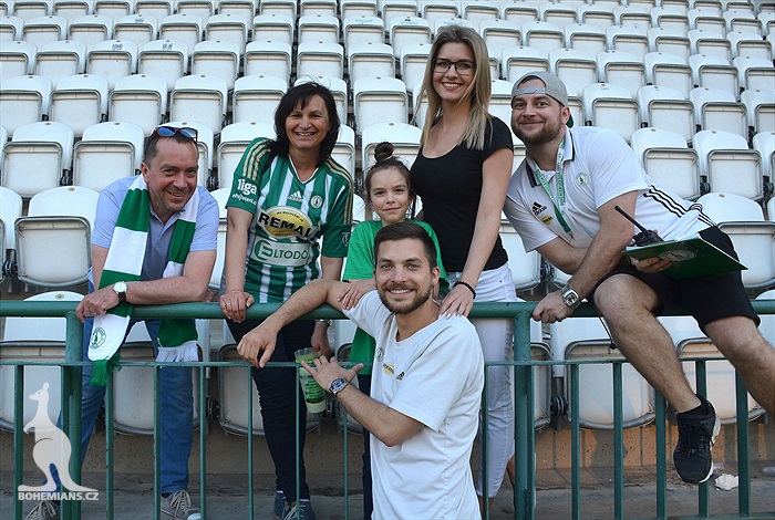 Dění na tribunách Bohemians - Jihlava 1:1