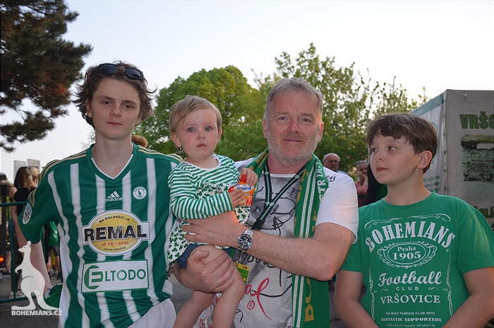 Dění na tribunách Bohemians - Jihlava 1:1