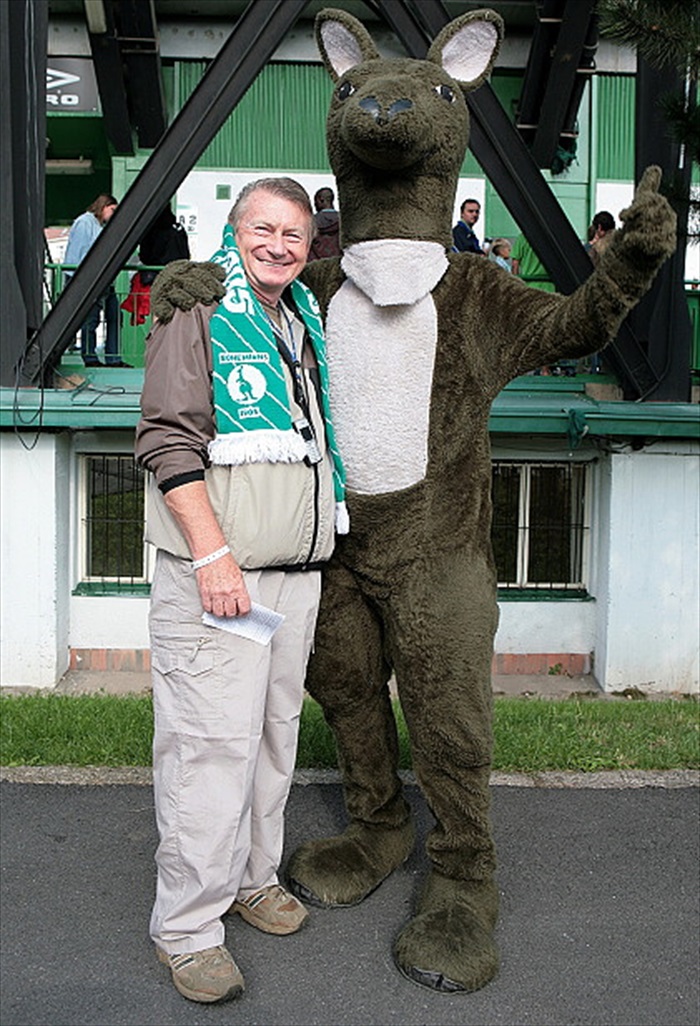 Na utkání nechyběl ani tradiční fanoušek Josef Dvořák.