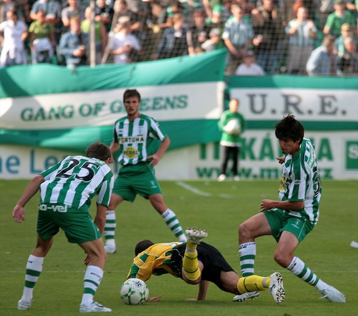 Zelenobílá převaha.