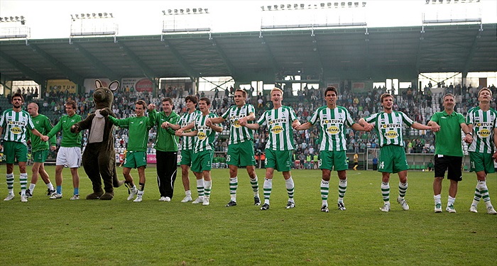 Děkovačka po utkání.