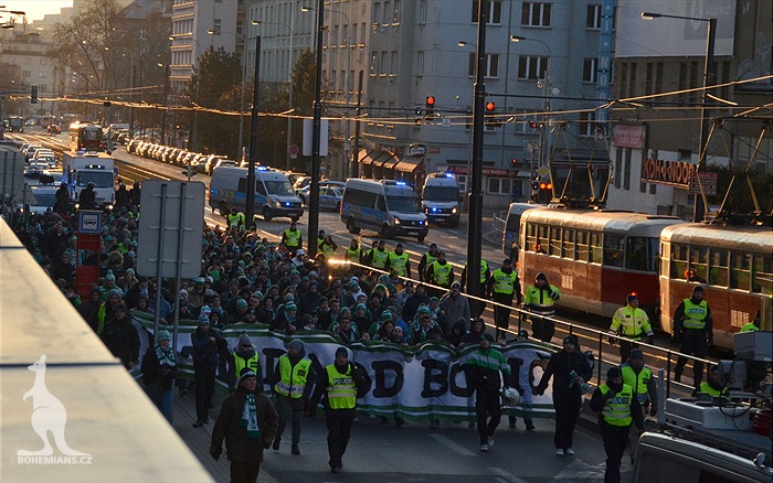 Dění na tribunách: Slavia - Bohemians
