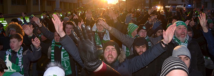 Dění na tribunách: Slavia - Bohemians