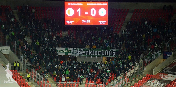 Dění na tribunách: Slavia - Bohemians