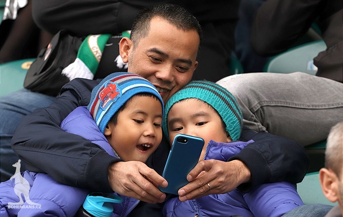 Dění na tribunách: Bohemians - Jablonec