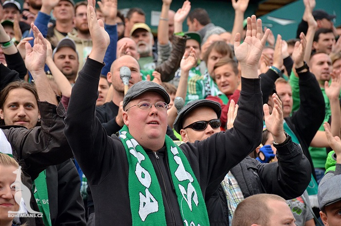 Dění na tribunách: Bohemians - Jablonec