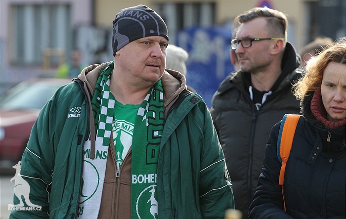 Dění na tribunách: Bohemians - Slovácko