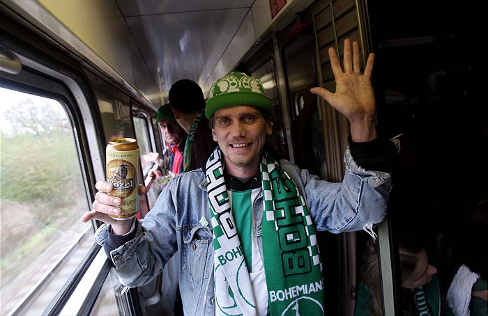 Výjezd fanoušků do Ostravy.